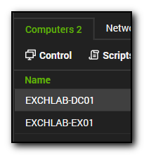 Screenshot showing the control icon in Automate for computers