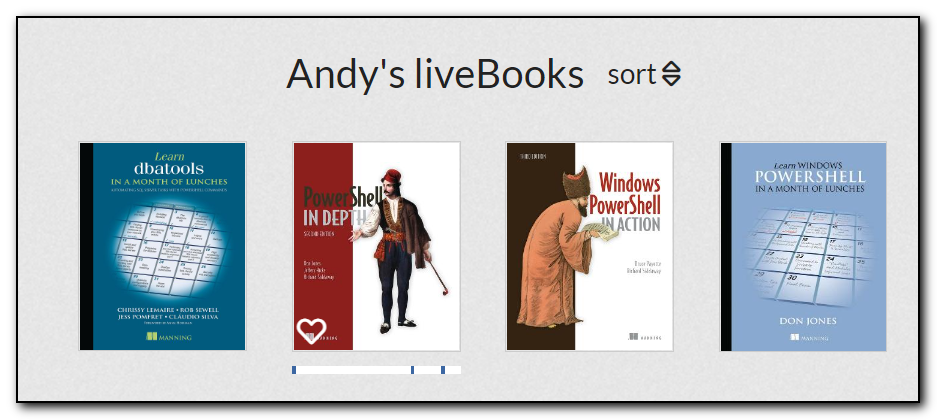 Listing of Powershell books from Manning Publications